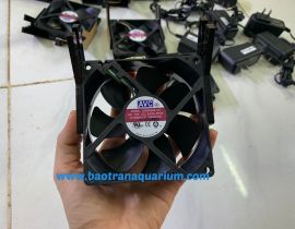 QUẠT ĐƠN LÀM MÁT NƯỚC 12V (9CM) ĐÃ GỒM ADAPTER